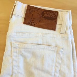 Naked and Famous Denim in Natural Seed 39